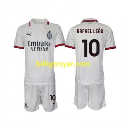 Billige Fotballdrakter AC Milan Rafael Leao 10 Barn Bortedraktsett 2024/25 Kortermet